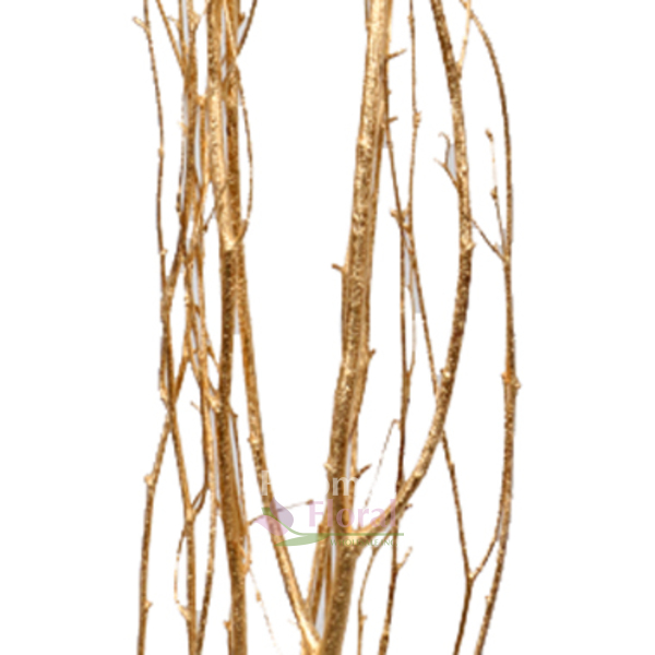 Birch Branches - Goldleaf Gold Painted - 3 Stems - Potomac Floral Wholesale