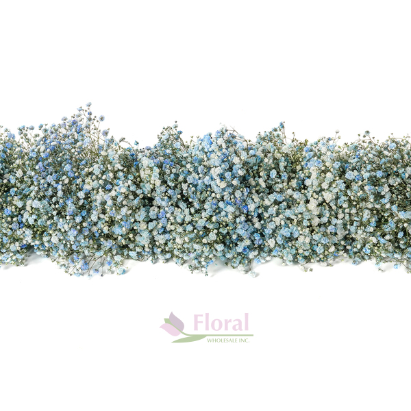 Light Blue 5 Foot Baby's Breath Garland, 8" Diameter - Potomac Floral  Wholesale