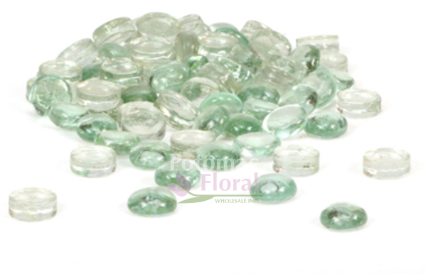Flat Clear Marbles (5 Pound Bag)