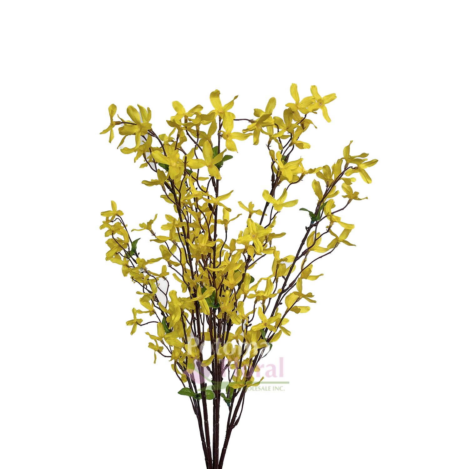 Silk Forsythia Bush x 4 x 27" Tall Yellow Potomac Floral Wholesale