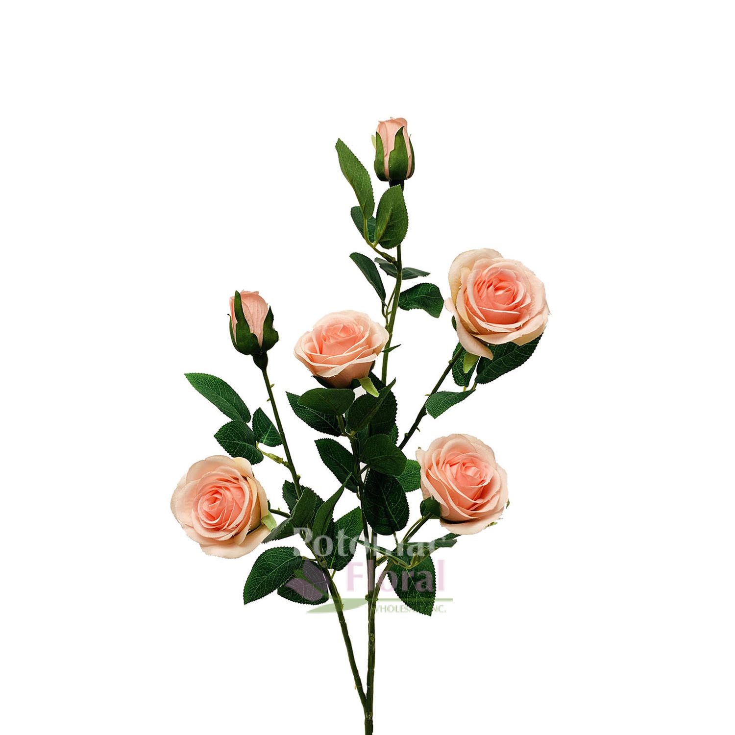 Silk Garden Rose Spray Pink Potomac Floral Wholesale