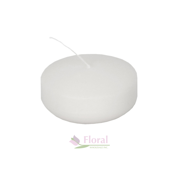 3'' White Floating Wax Candle - Bulk Event Pack - Potomac Floral