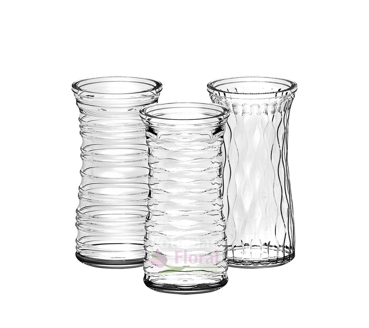 Basic Rose Vase Assorted 93/4" Tall x 4" Opening Potomac Floral