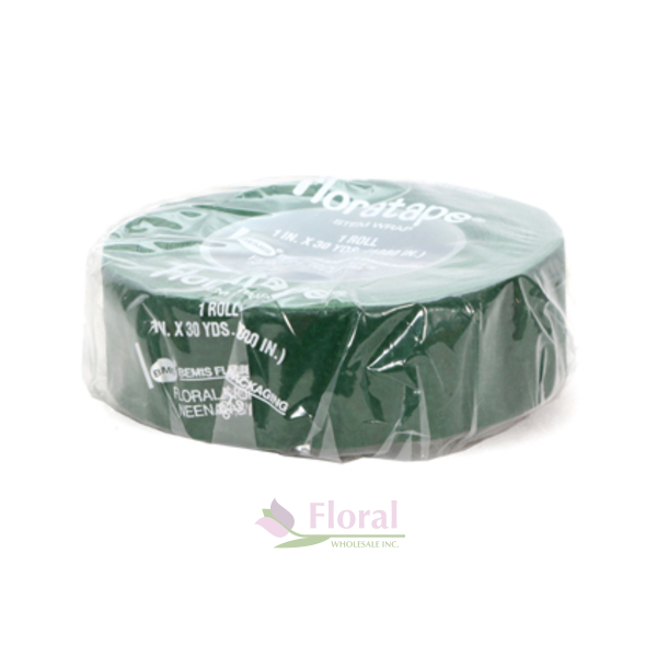 1/4 Waterproof Floratape Stem Wrap (Green) - Wholesale - Blooms By The Box