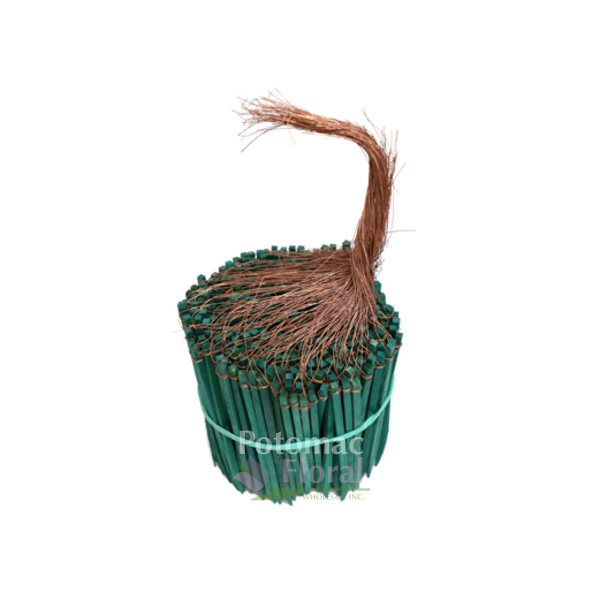 Green Wired Wood Picks 4 - Potomac Floral Wholesale