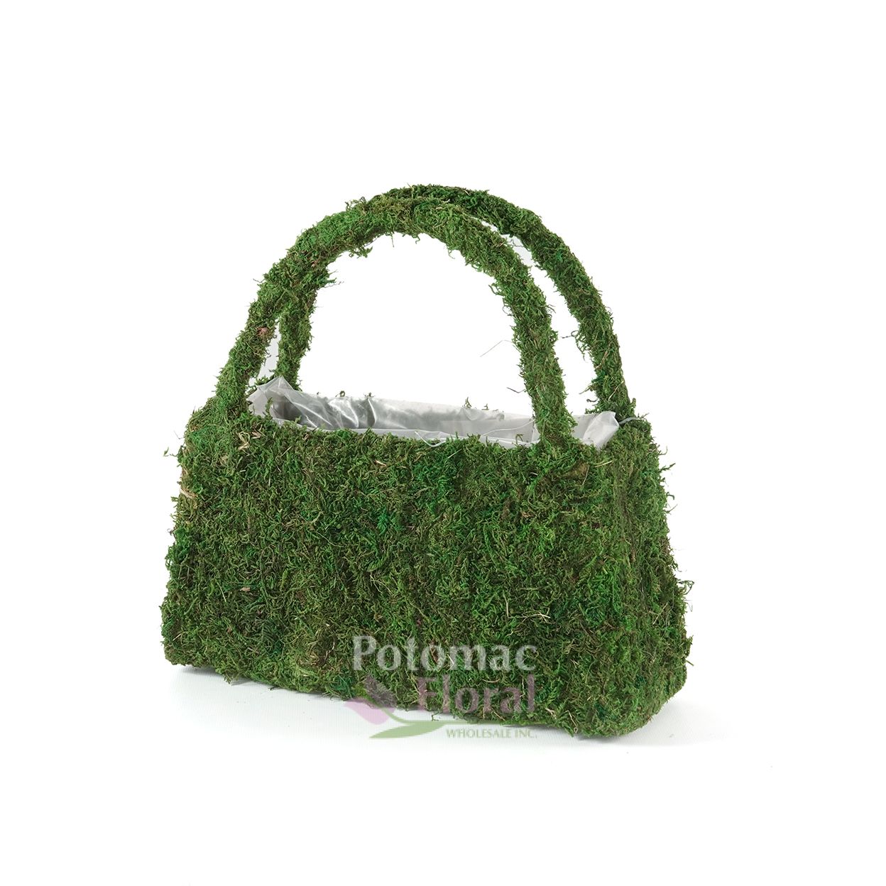 Moss Beaumont Purse Planter Basket Large Potomac Floral Wholesale