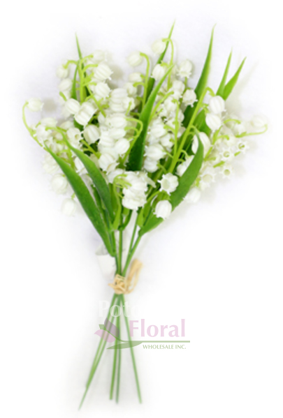 Wedding Artifical Silk Lily of the valley 6  Stems Flowers Bridal 27cm long 