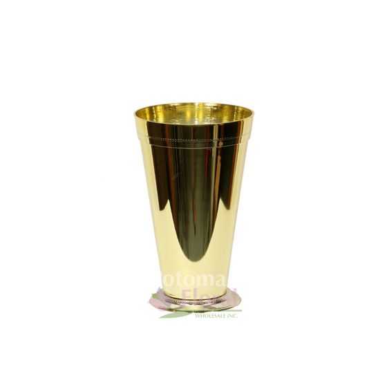 7 1/2" Plastic Mint Julep Cups Gold Potomac Floral Wholesale