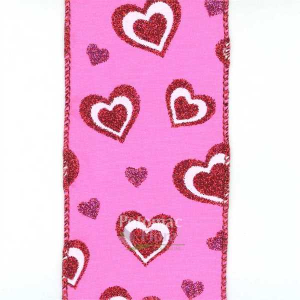 Valentine Ribbon Wired Tristan #40 x 10 Yards - Potomac Floral Wholesale