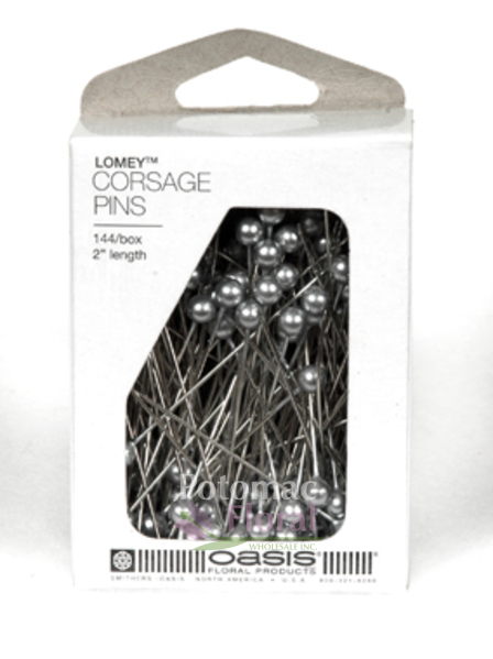 Corsage Pin 2'' - Silver - 144 per box - Potomac Floral Wholesale