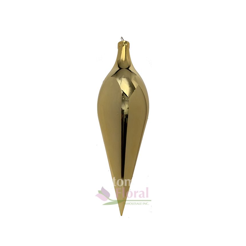 Finial 24" Ornament Shiny Gold Potomac Floral Wholesale