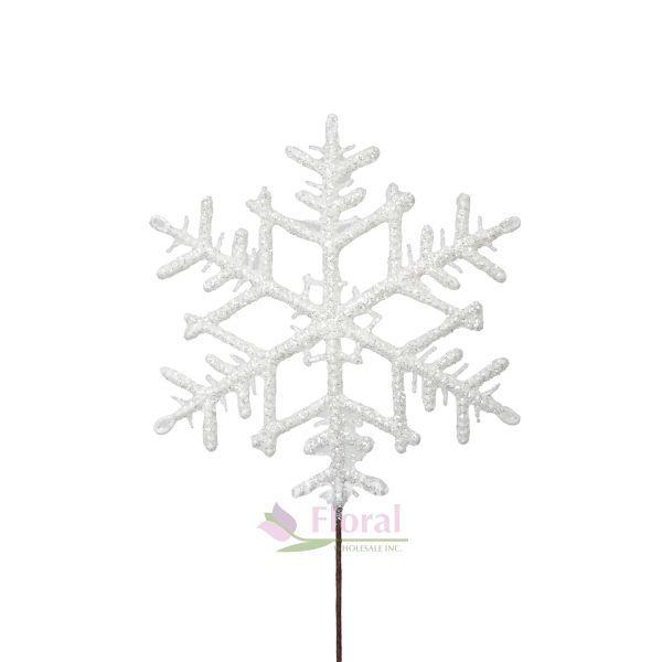 Wooden Snowflake Pick