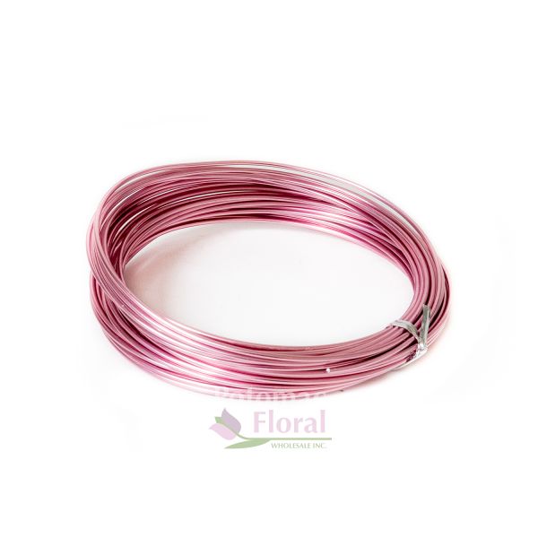 Pink Aluminum Wire- 12 Gauge 39ft Roll